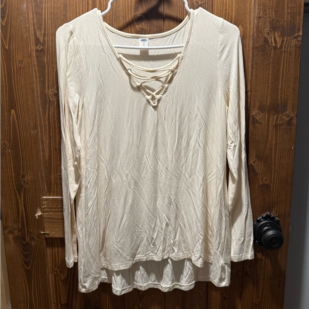 Old Navy Off-White Long Sleeve